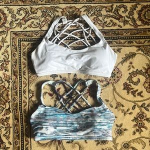 Lot of 2 LuLuLemon sports bras size 8